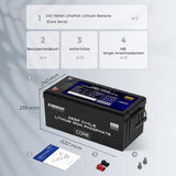 24V 100Ah  LiFePo4 Lithium Batterie mit Selbstheizung