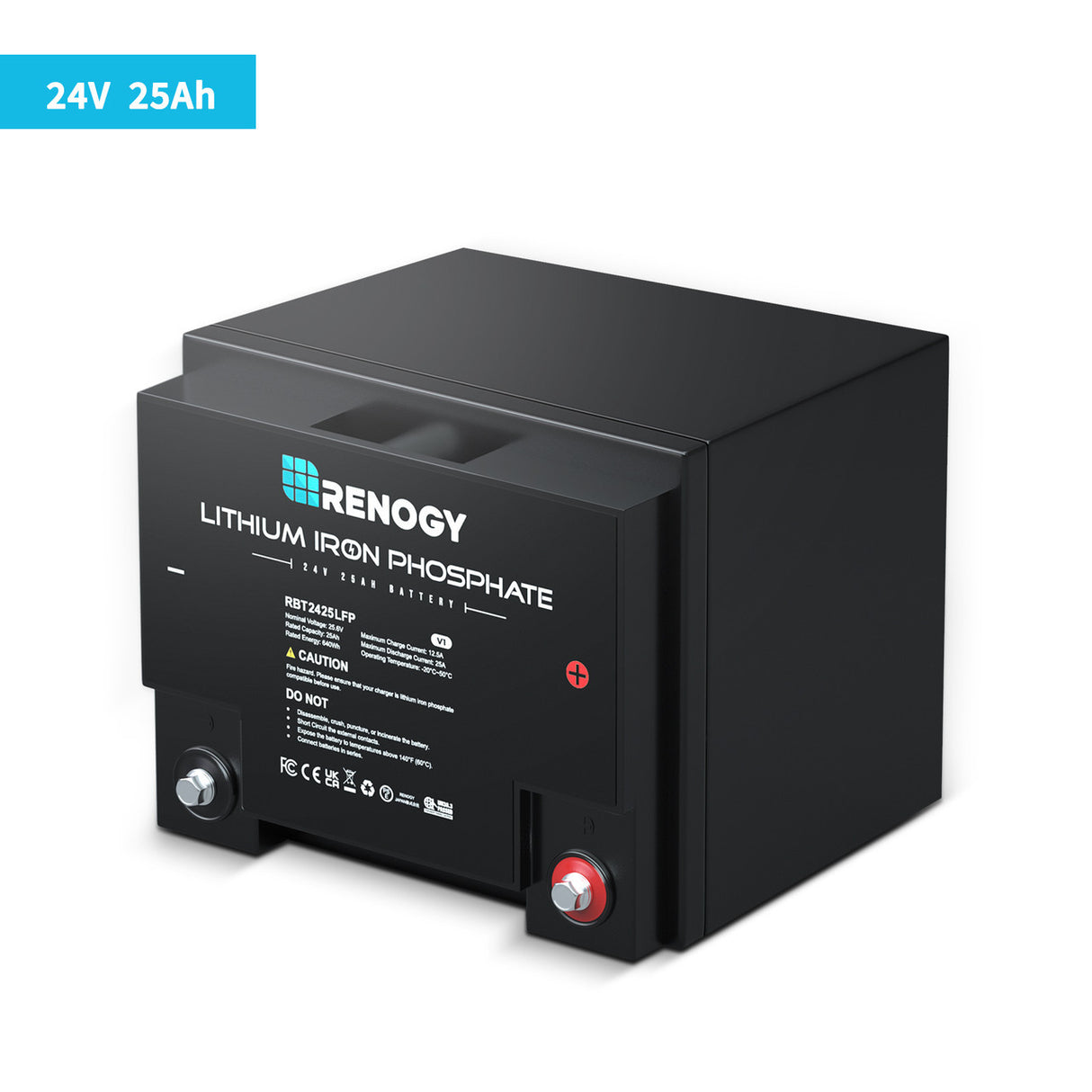 24V 25Ah Lithium-Eisenphosphat-Batterie