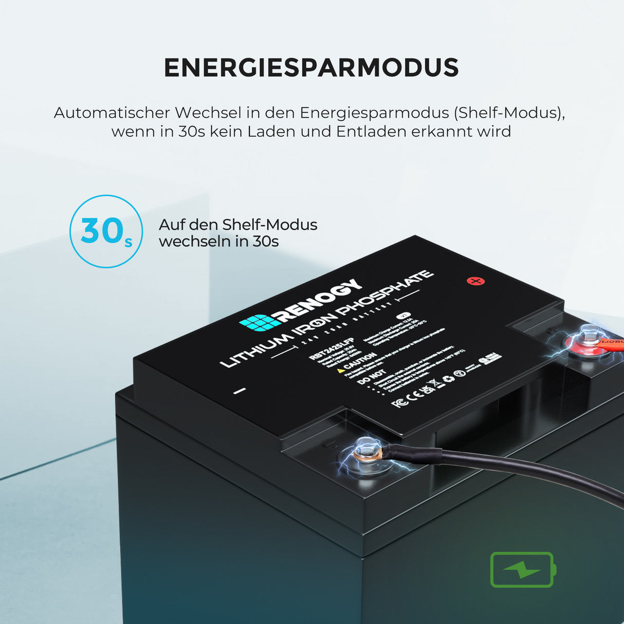 24V 25Ah Lithium-Eisenphosphat-Batterie