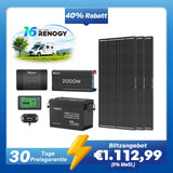 3,84kWh Wohnmobil Power Solaranlage| 2000W Wechselrichter, 50A Batterladegerät