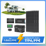 3,84kWh Wohnmobil Power Solaranlage| 2000W Wechselrichter, 50A Batterladegerät