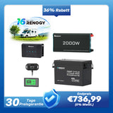 3,84kWh Wohnmobil Power Solaranlage| 2000W Wechselrichter, 50A Batterladegerät