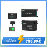3,84kWh Wohnmobil Power Solaranlage| 2000W Wechselrichter, 50A Batterladegerät