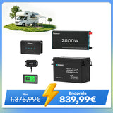3,84kWh Wohnmobil Power Solaranlage| 2000W Wechselrichter, 50A Batterladegerät