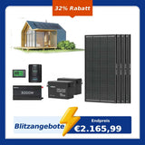 7,68 kWh Off-Grid Solaranlage| 3000W Wechselrichter, 60A MPPT Laderegler