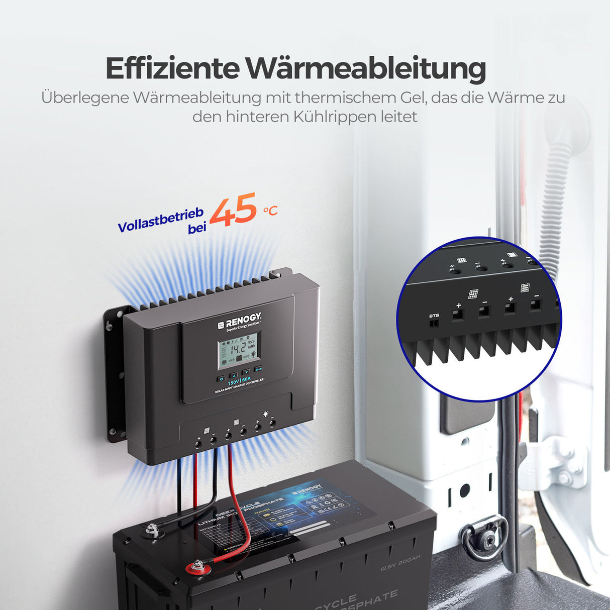 Rover Lite 12V/ 24V/ 36V/ 48V 60A MPPT Solarladeregler