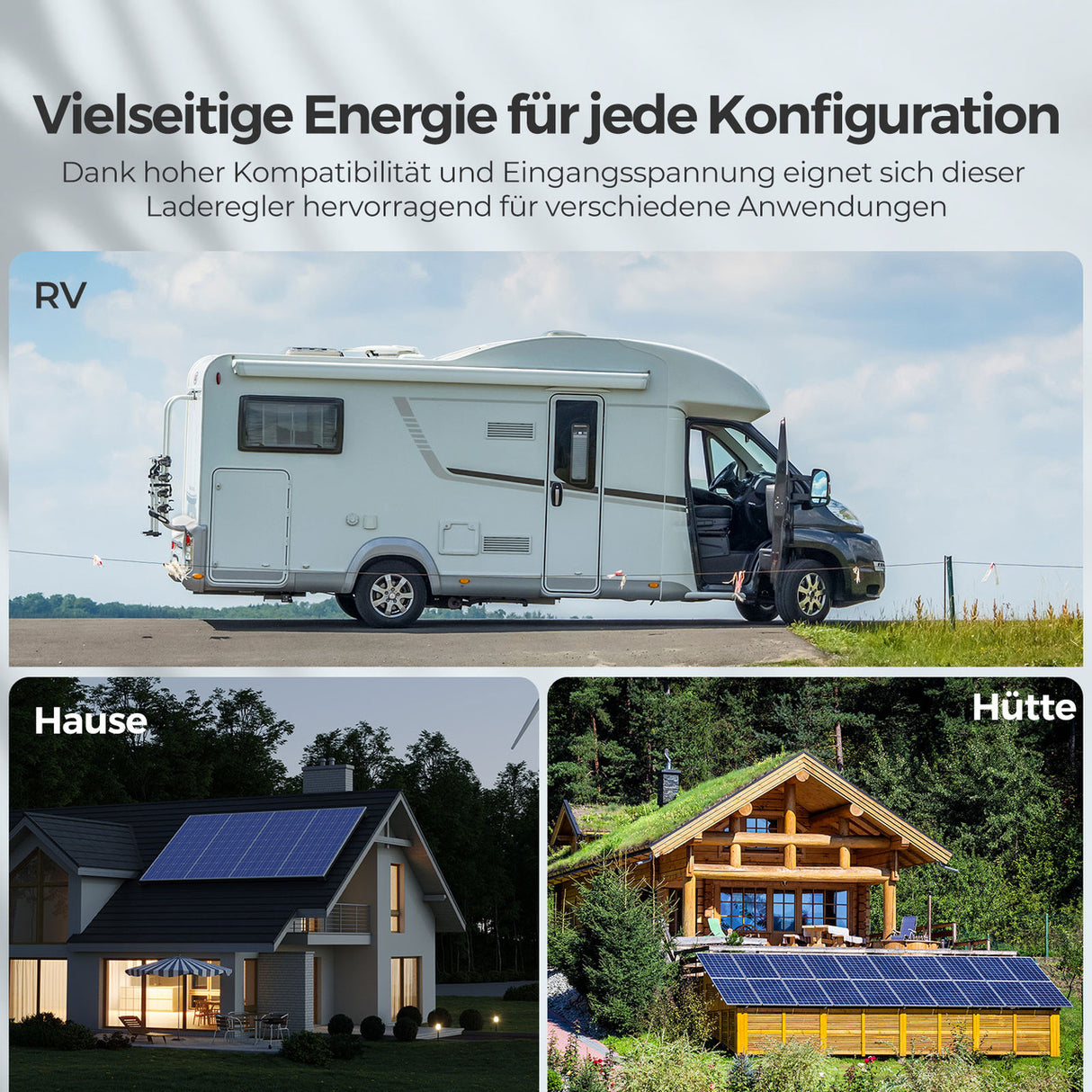 Rover Lite 12V/ 24V/ 36V/ 48V 60A MPPT Solarladeregler