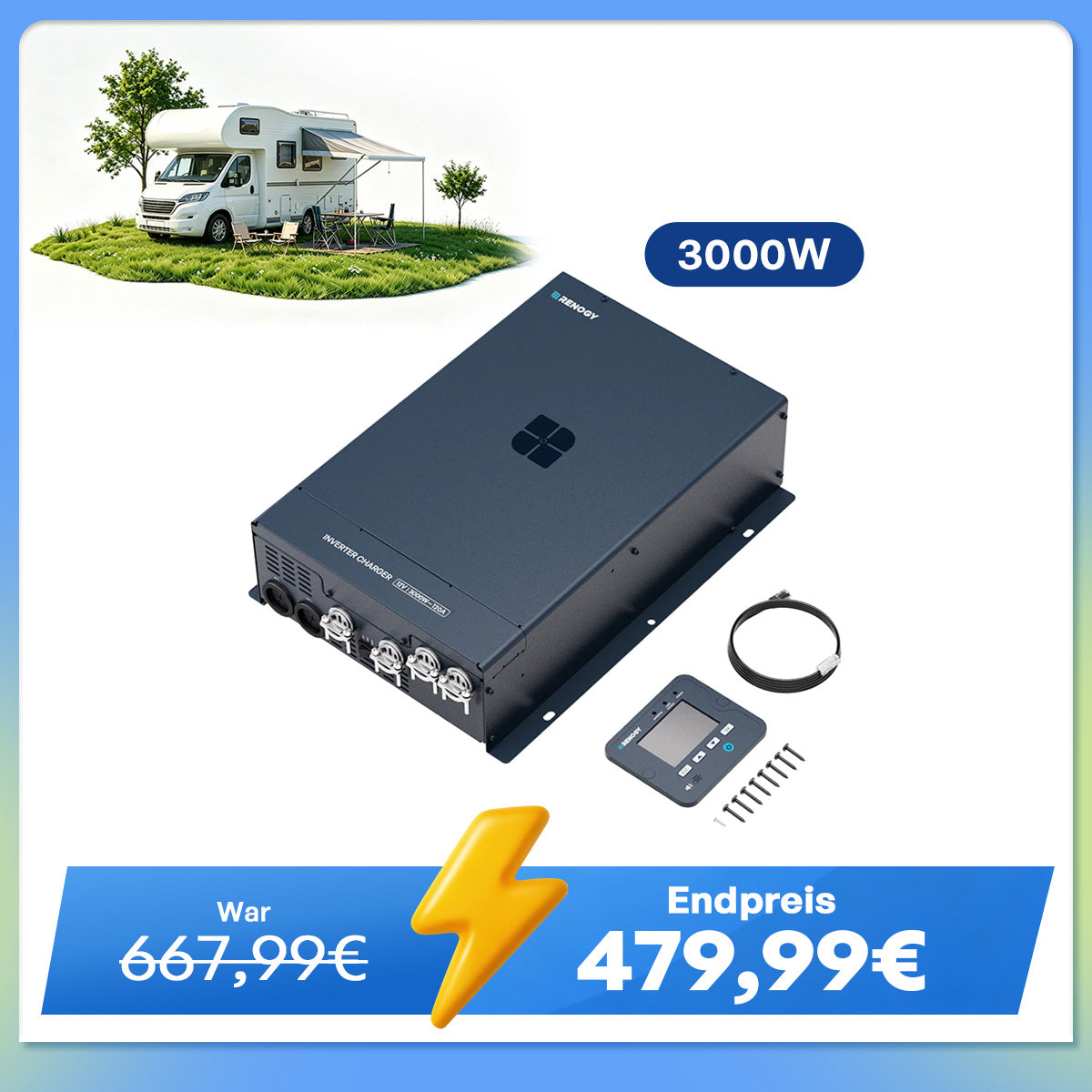 3000W Wechselrichter Ladegerät