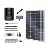 200W 12V/24V Premium Solaranlage mit 20A MPPT Laderegler für Wohnmobile/Haus/Garten