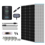 800W 12V /24V Premium Solaranlage mit 60A MPPT Laderegler