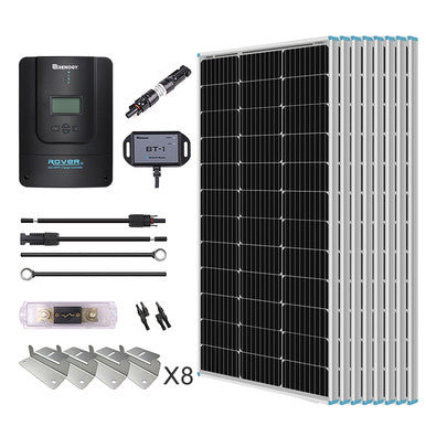 800W 12V /24V Premium Solaranlage mit 60A MPPT Laderegler