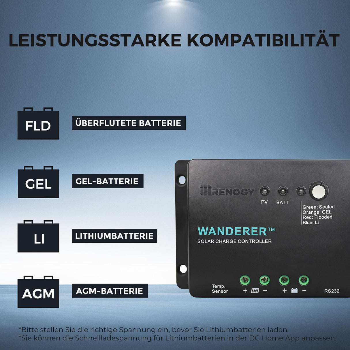 200W 12V Starter Solaranlage mit 30A PWM Laderegler für Wohnmobile/Wohnwagen