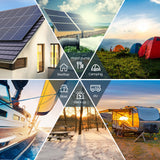 100W 12V Solaranlage mit 10A PWM Laderegler Wohnmobile