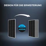 200W 12V Starter Solaranlage mit 30A PWM Laderegler für Wohnmobile/Wohnwagen