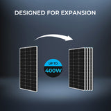 100W 12V Solaranlage mit 10A PWM Laderegler Wohnmobile