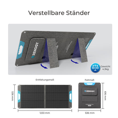 E.FLEX-CORE 100 portable solar panel