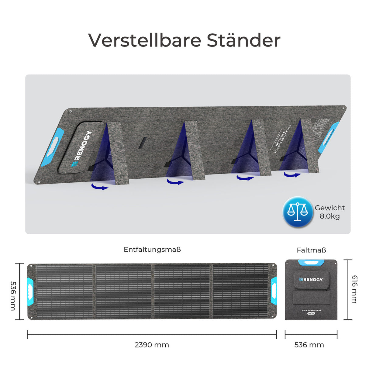 E.FLEX-CORE 200 portable solar panel