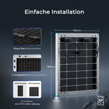Sonderangeot  115W Bifaziale Solarmodule für Wohnmobil,Boote,Balkon,Marine