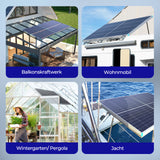 Sonderangeot  115W Bifaziale Solarmodule für Wohnmobil,Boote,Balkon,Marine