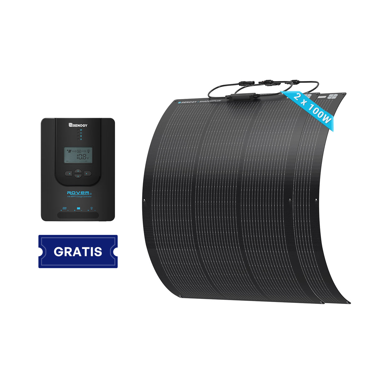 Flex ShadowFlux 200W felxibles Solarmodul Anti-Beschattung N-Typ