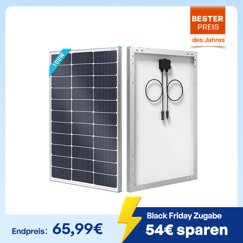 N Type 12V Solarmodul 200W/175W/100W