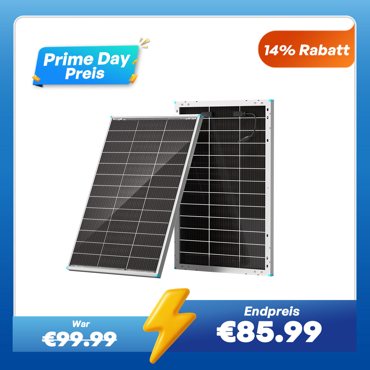 100W Bifaziales Solarmodul N-Typ