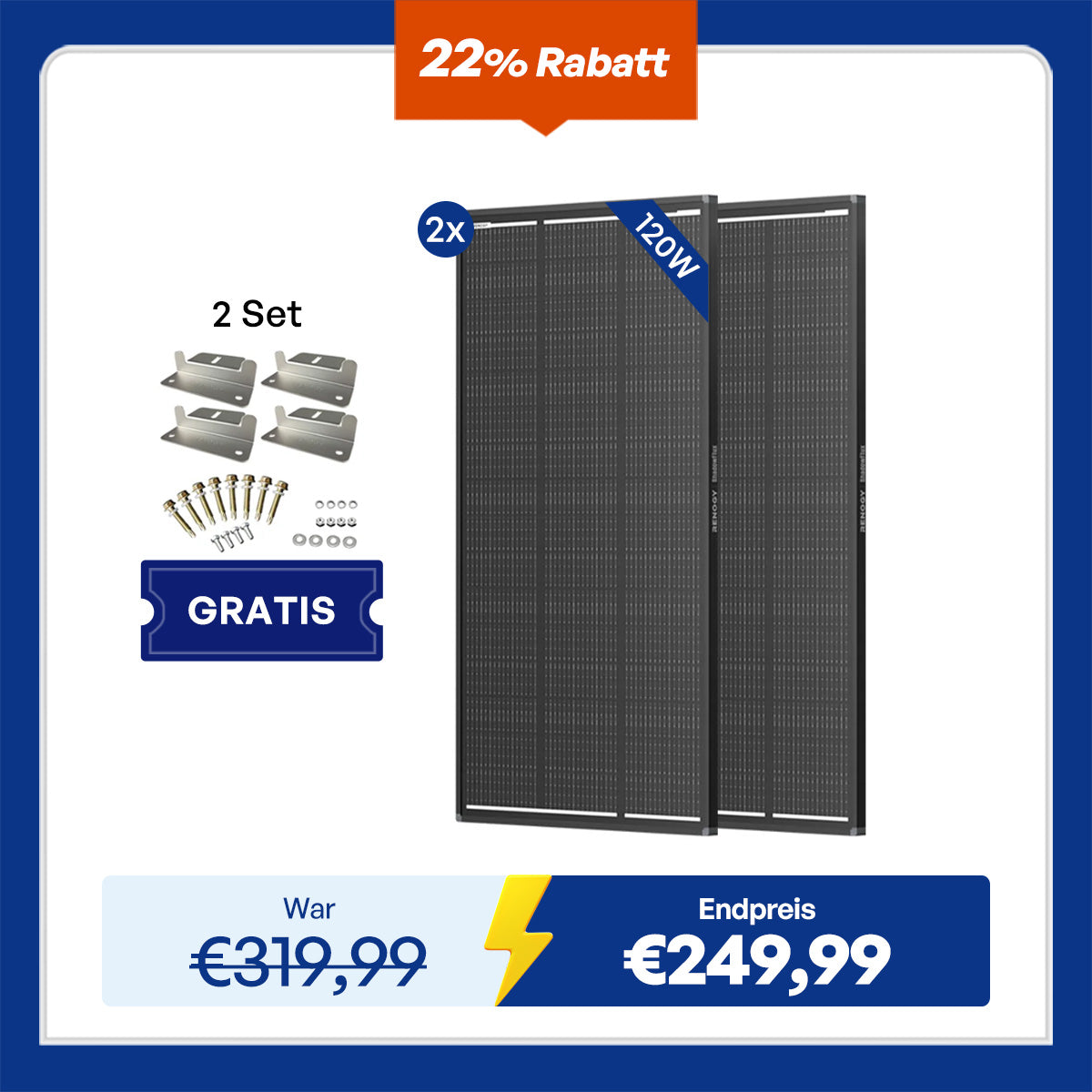 ShadowFlux 120W Anti-Beschattung N-Typ Solarmodul