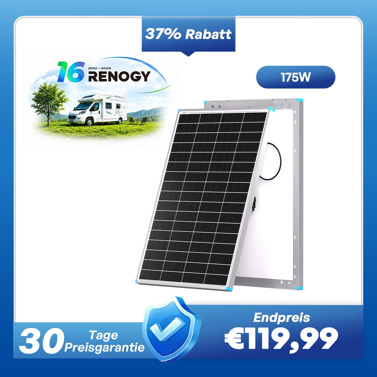 16BB N-Typ 200W/175W/100W Solarmodul