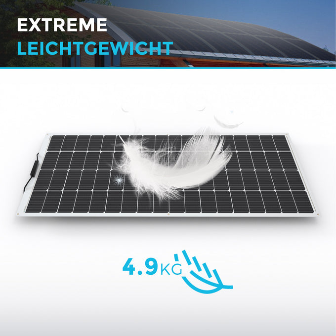 200W 12V Flexibles Solarmodul Monokristallin