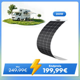 12V 200W Flexibles Solarmodul Monokristallin