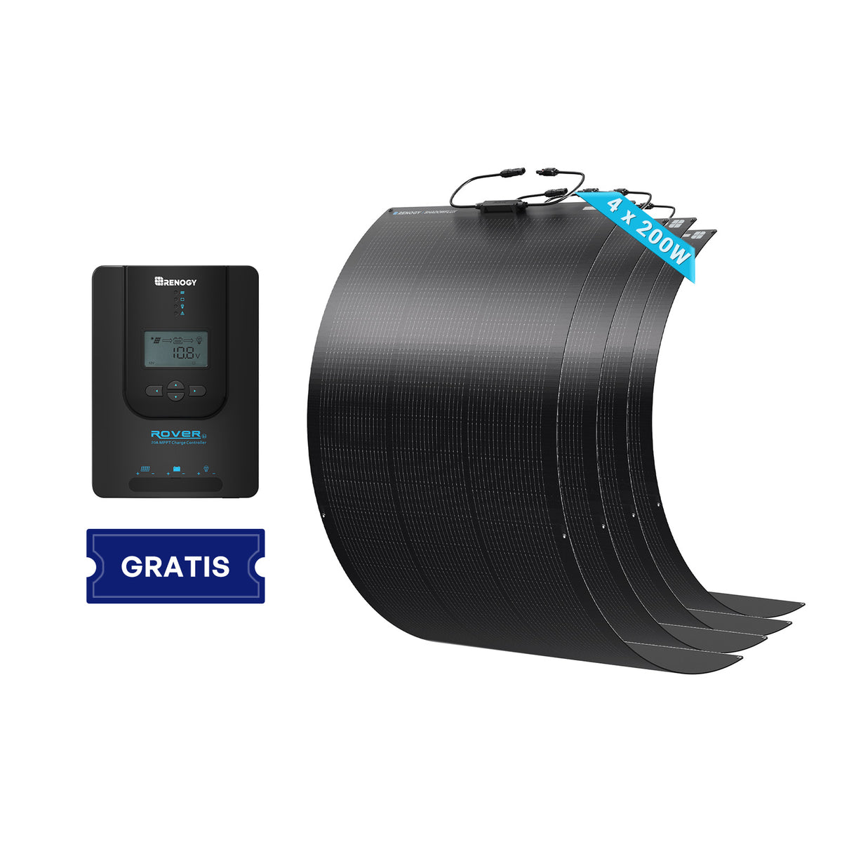 Flex ShadowFlux 200W felxibles Solarmodul Anti-Beschattung N-Typ