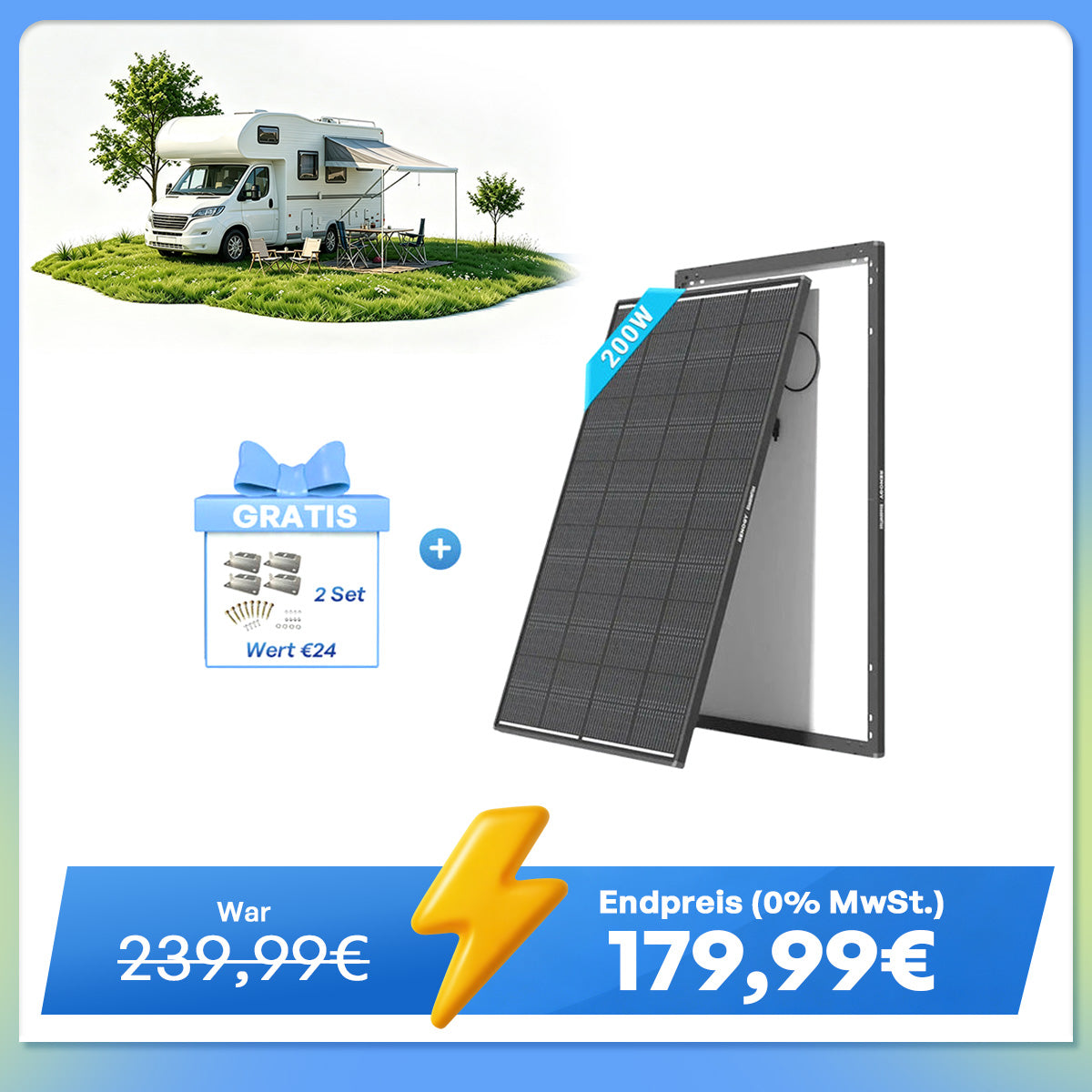 ShadowFlux 200W Solarmodul Anti-Beschattung N-Typ