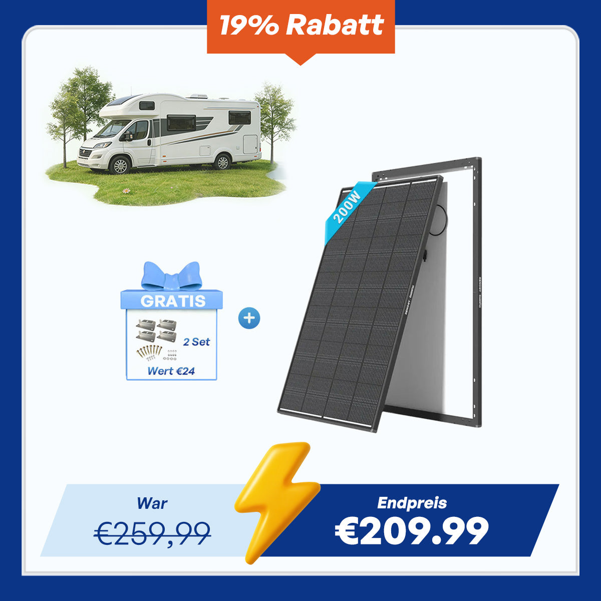 ShadowFlux 200W Solarmodul Anti-Beschattung N-Typ