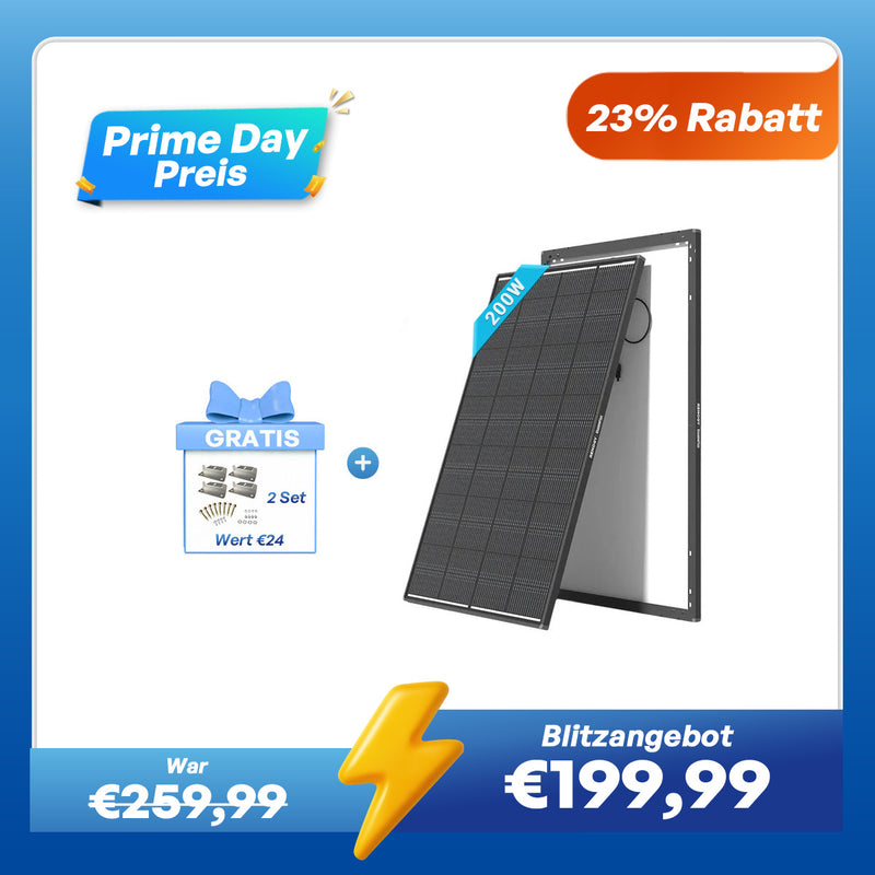 ShadowFlux 200W Solarmodul Anti-Beschattung N-Typ