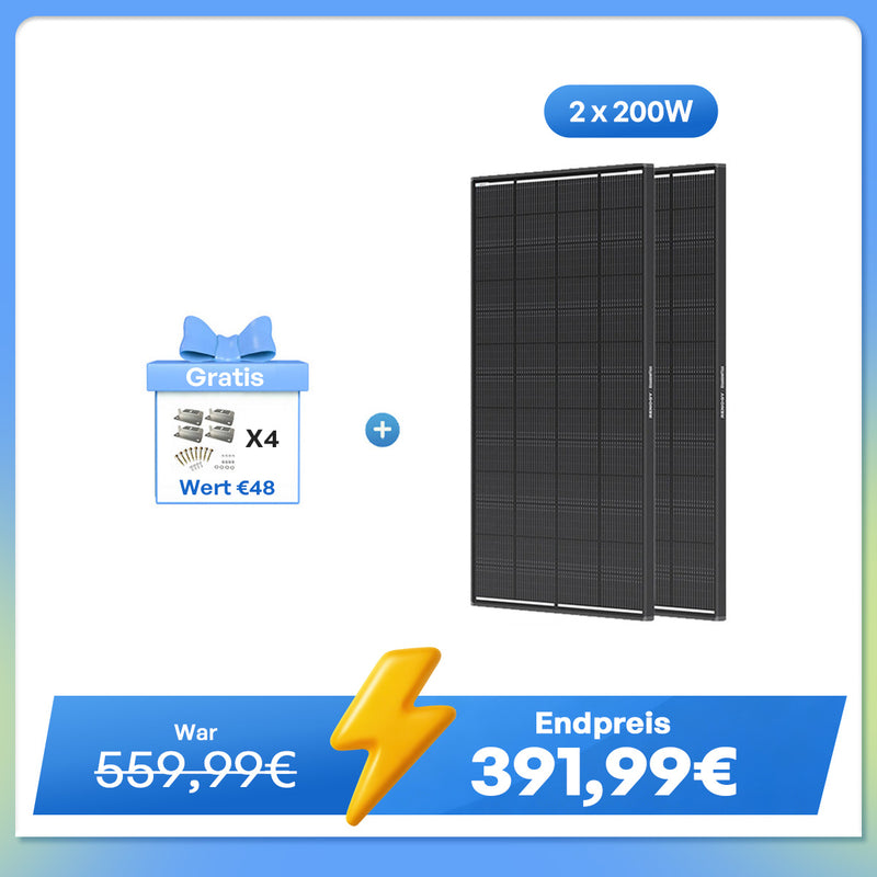 ShadowFlux 200W Solarmodul Anti-Beschattung N-Typ
