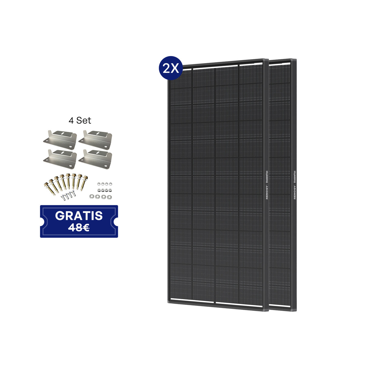 ShadowFlux 12V 200W/120W Anti-Beschattung Solarmodul