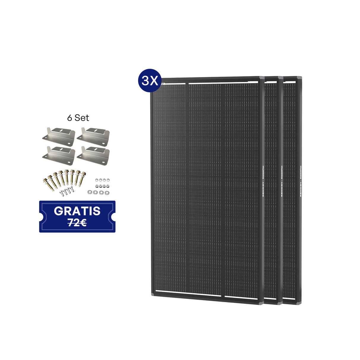 ShadowFlux 200W Solarmodul Anti-Beschattung N-Typ