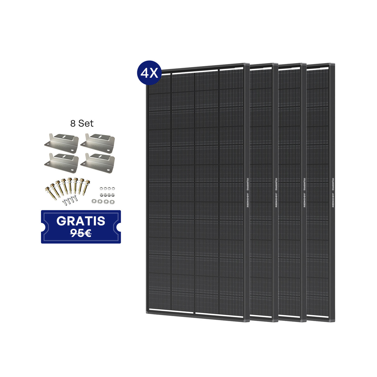 ShadowFlux 12V 200W/120W Anti-Beschattung Solarmodul