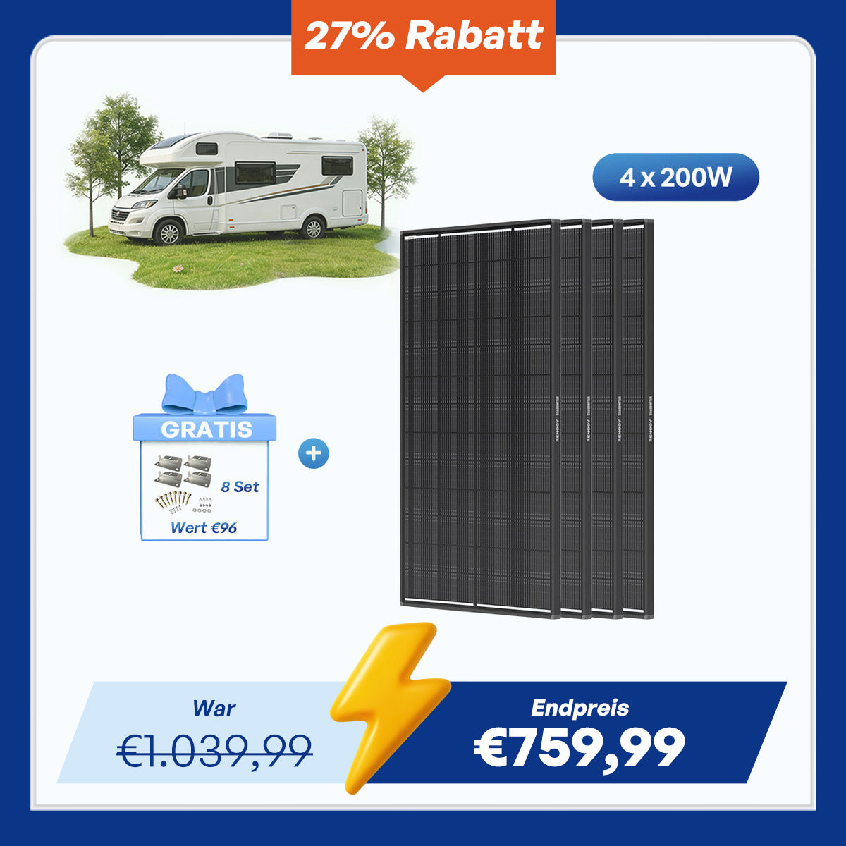 ShadowFlux 200W Solarmodul Anti-Beschattung N-Typ