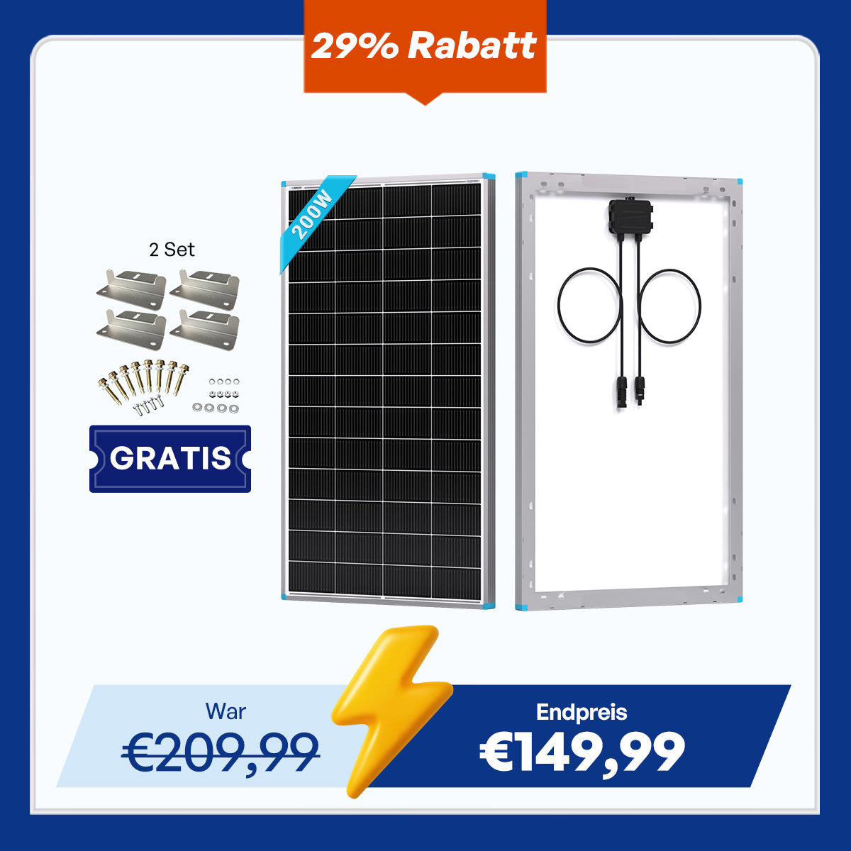 16BB N-Typ 200W/175W/100W Solarmodul