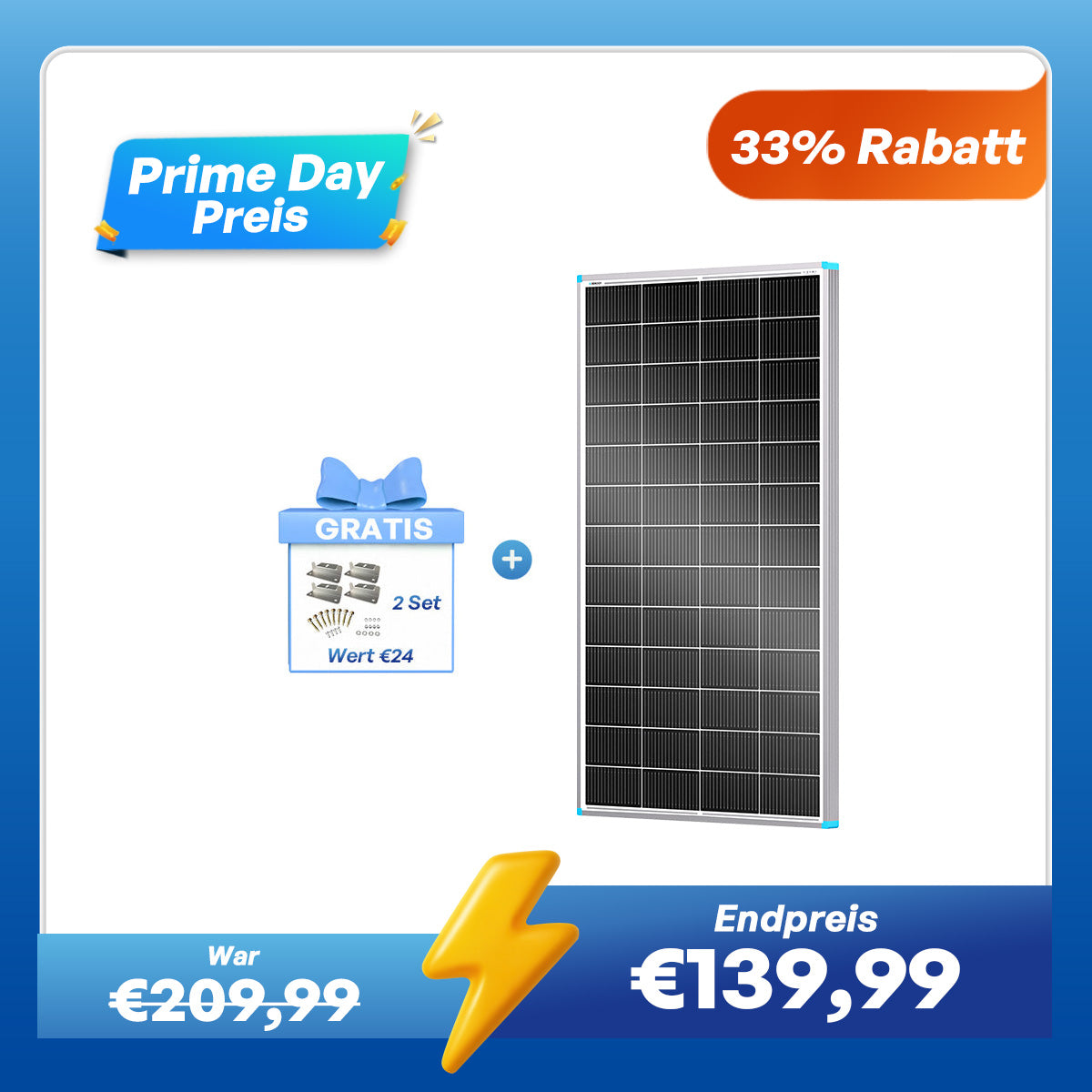 16BB N-Typ 200W Solarmodul