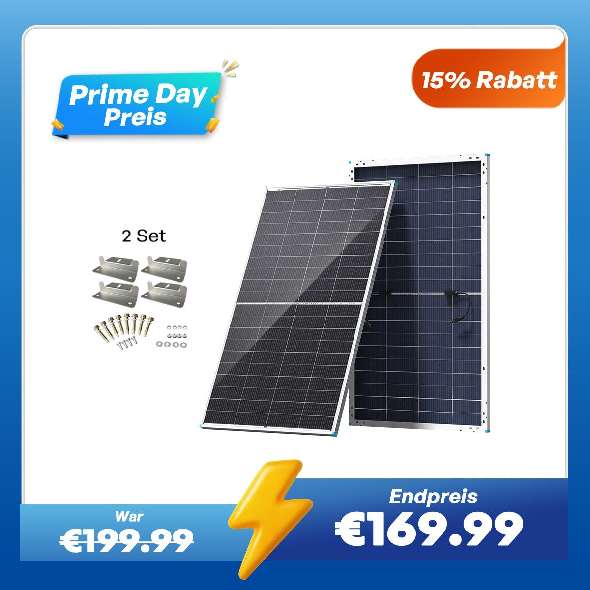 200W Bifaziales Solarmodul N-Typ