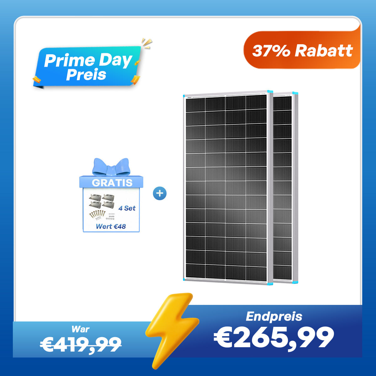 16BB N-Typ 200W Solarmodul