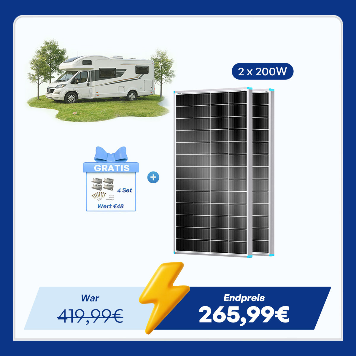 16BB N-Typ 200W Solarmodul