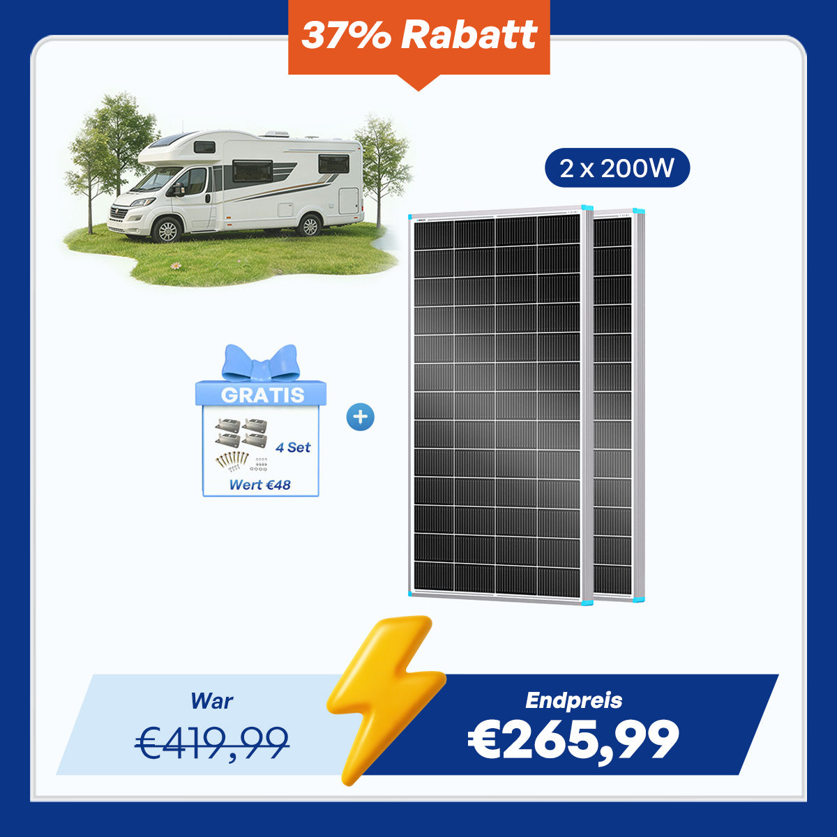 16BB N-Typ 200W Solarmodul