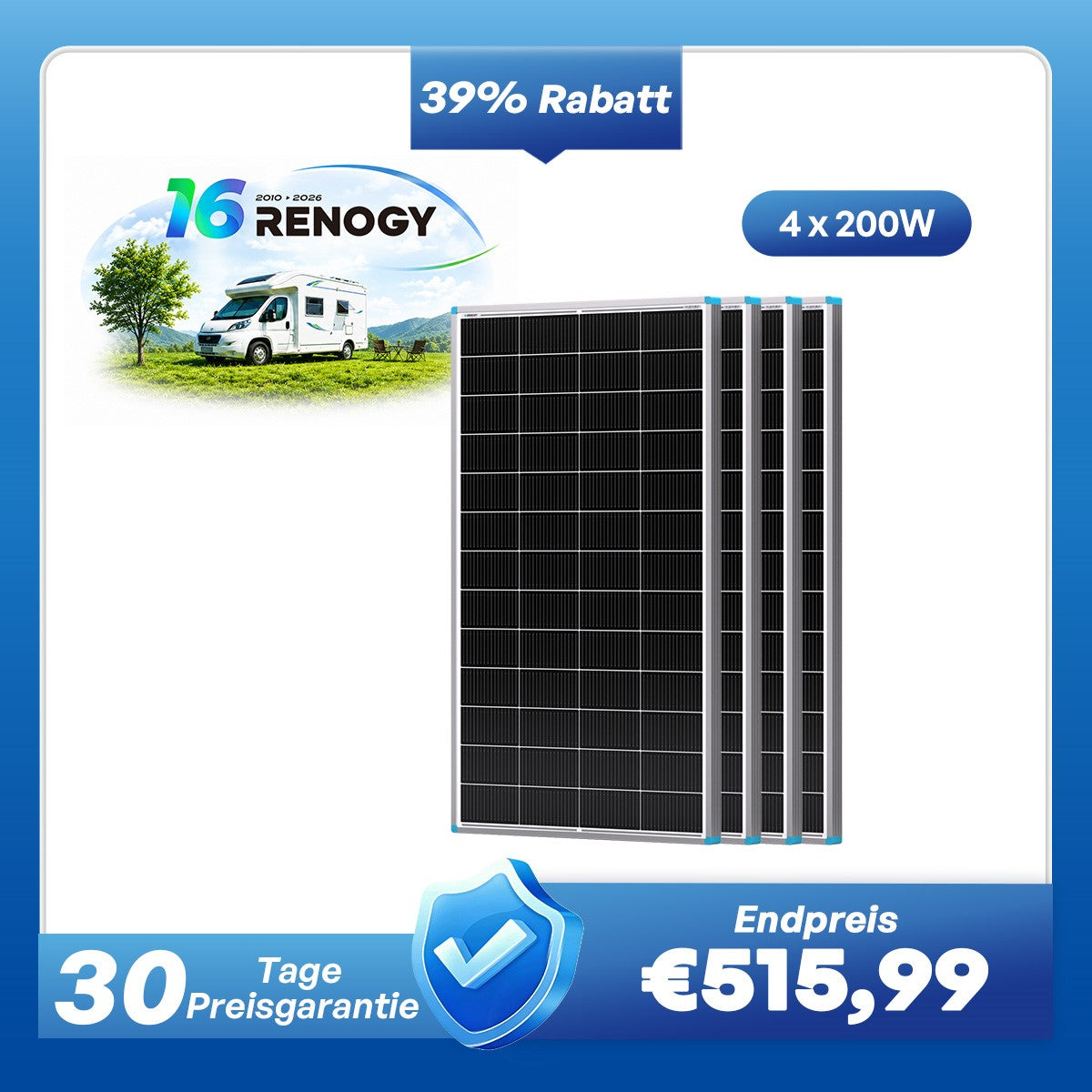 16BB N-Typ 200W/175W/100W Solarmodul