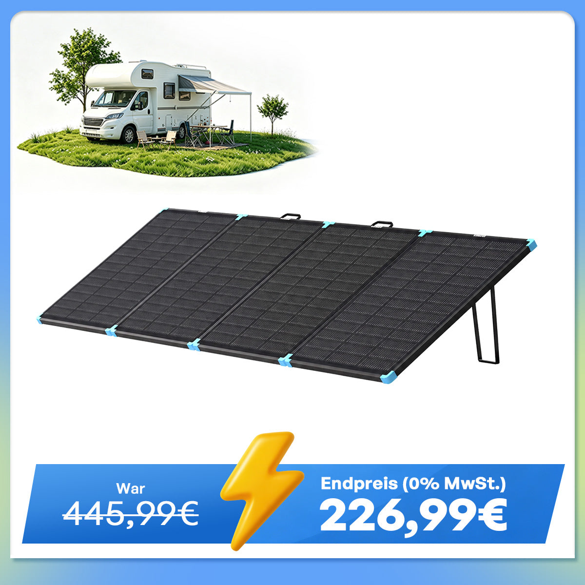 300W leichte tragbare Solartasche N-Typ Zelle