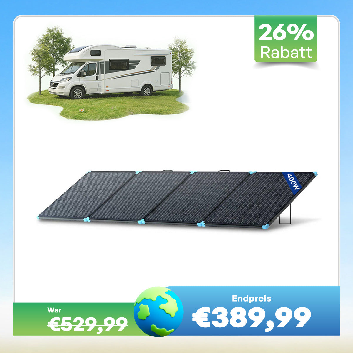 400W leichte tragbare Solartasche