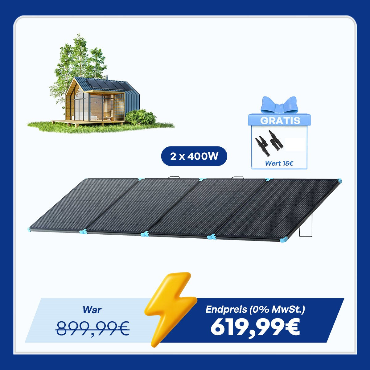 400W leichte tragbare Solartasche