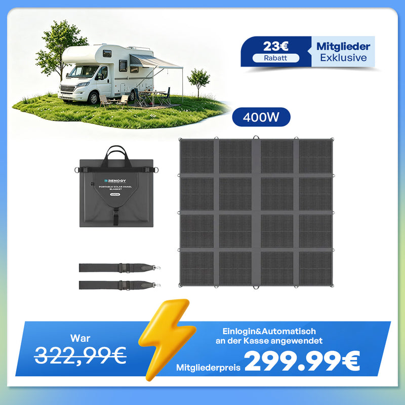 400W tragbare Solardecke N-Typ Zelle